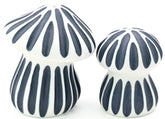 Folk Mushroom Salt + Pepper Shakers Set