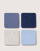 Bierfilzl Merino Wool Square Coaster Multi 4 pk Social Hour - Graf Lantz - bluecashew kitchen homestead
