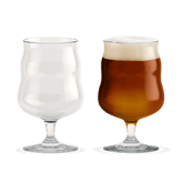 Holmegaard & Mikkeller- Footed Beer Glasses -13.5oz-Set of 2 - Danish Design Collective - bluecashew kitchen homestead