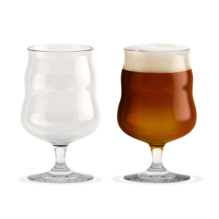 Holmegaard & Mikkeller- Footed Beer Glasses -13.5oz-Set of 2 - Danish Design Collective - bluecashew kitchen homestead