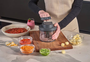 Easy Pull Food Processor - DKHB [Zyliss, Cole & Mason, Swissmar, AdHoc, Ken Hom] - bluecashew kitchen homestead