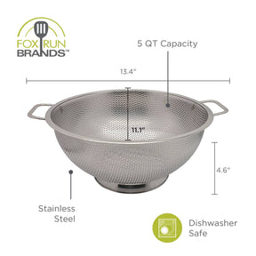 Stainless Steel Colander | 5 Quart