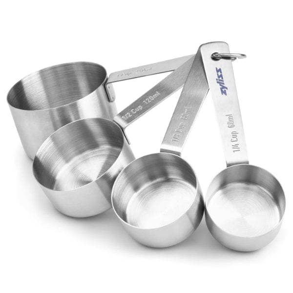Stainless Steel Measuring Cups - DKHB [Zyliss, Cole & Mason, Swissmar, AdHoc, Ken Hom] - bluecashew kitchen homestead