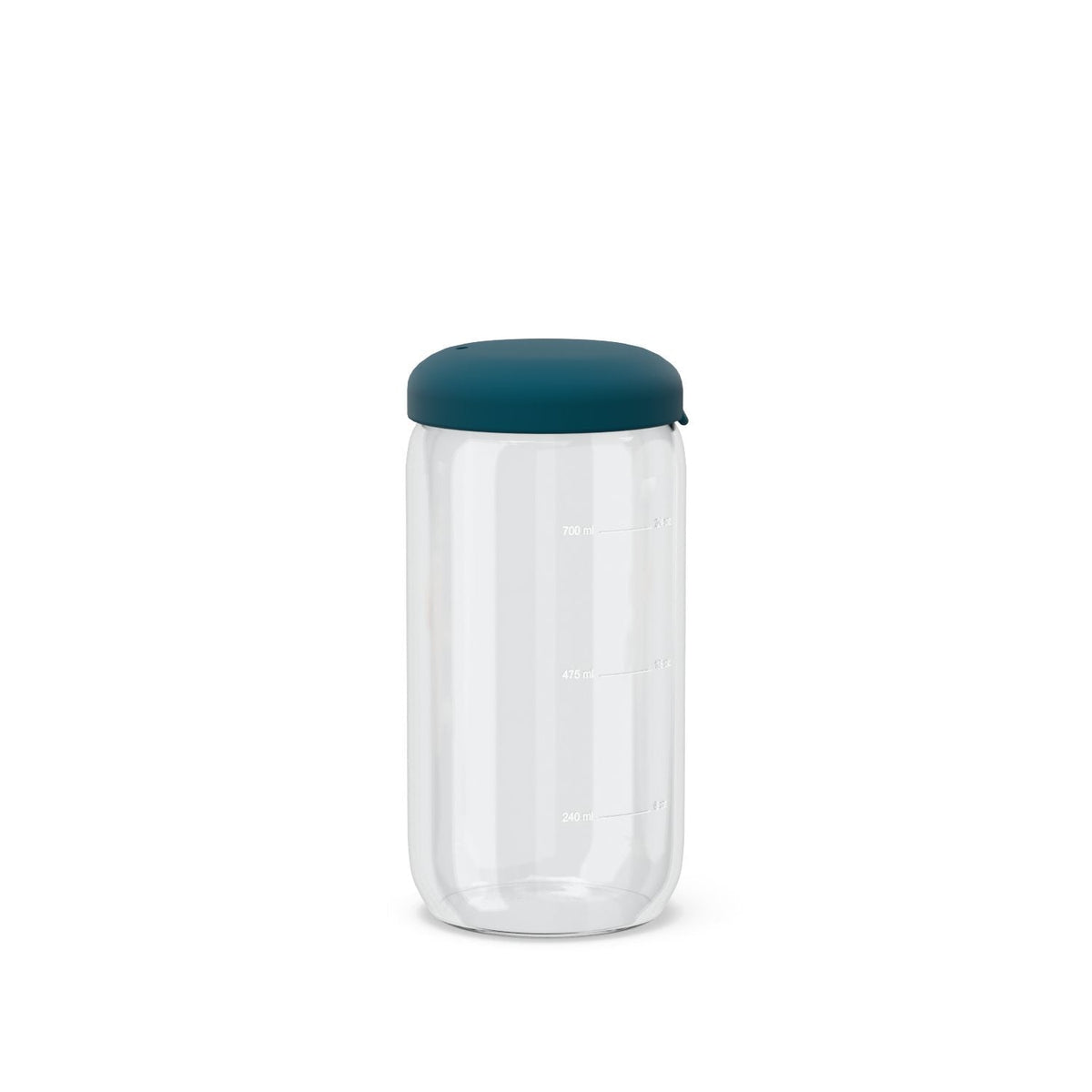 Food Storage Jar in Borosilicate Glass 25 oz - Blue Abyss: Blue Abyss - EKOBO - bluecashew kitchen homestead