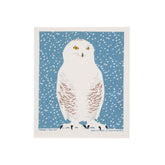 Snowy Owl Swedish Dishcloth