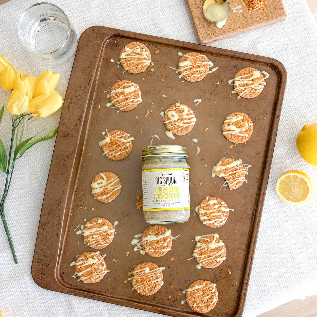 Lemon Cookie Cashew & Coconut Butter - Big Spoon Roasters - bluecashew kitchen homestead