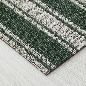 Boardwalk Stripe Shag Runner | Fern