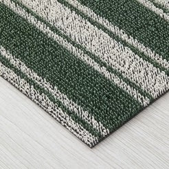 Boardwalk Stripe Shag Doormat | Fern