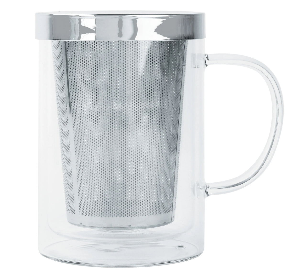 Verbena Glass Mug with infuser - cristel france - Bluecashew Kitchen Homestead