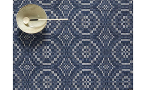 Overshot Placemat | Denim - Chilewich - Bluecashew Kitchen Homestead