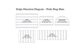 Pride Stripe Shag Big Mat - Chilewich LLC - Bluecashew Kitchen Homestead