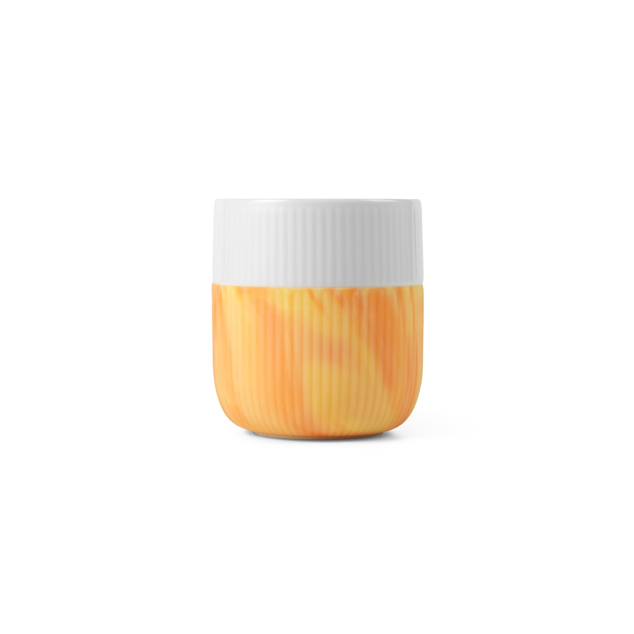 Fluted Contrast Mug | Fiery Yellow