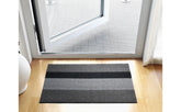 Bold Stripe Shag Doormat | Silver Black - Chilewich LLC - Bluecashew Kitchen Homestead