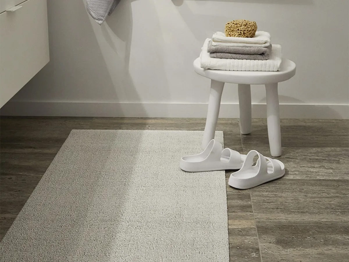 Solid Shag Big Mat | Snow - Chilewich LLC - Bluecashew Kitchen Homestead