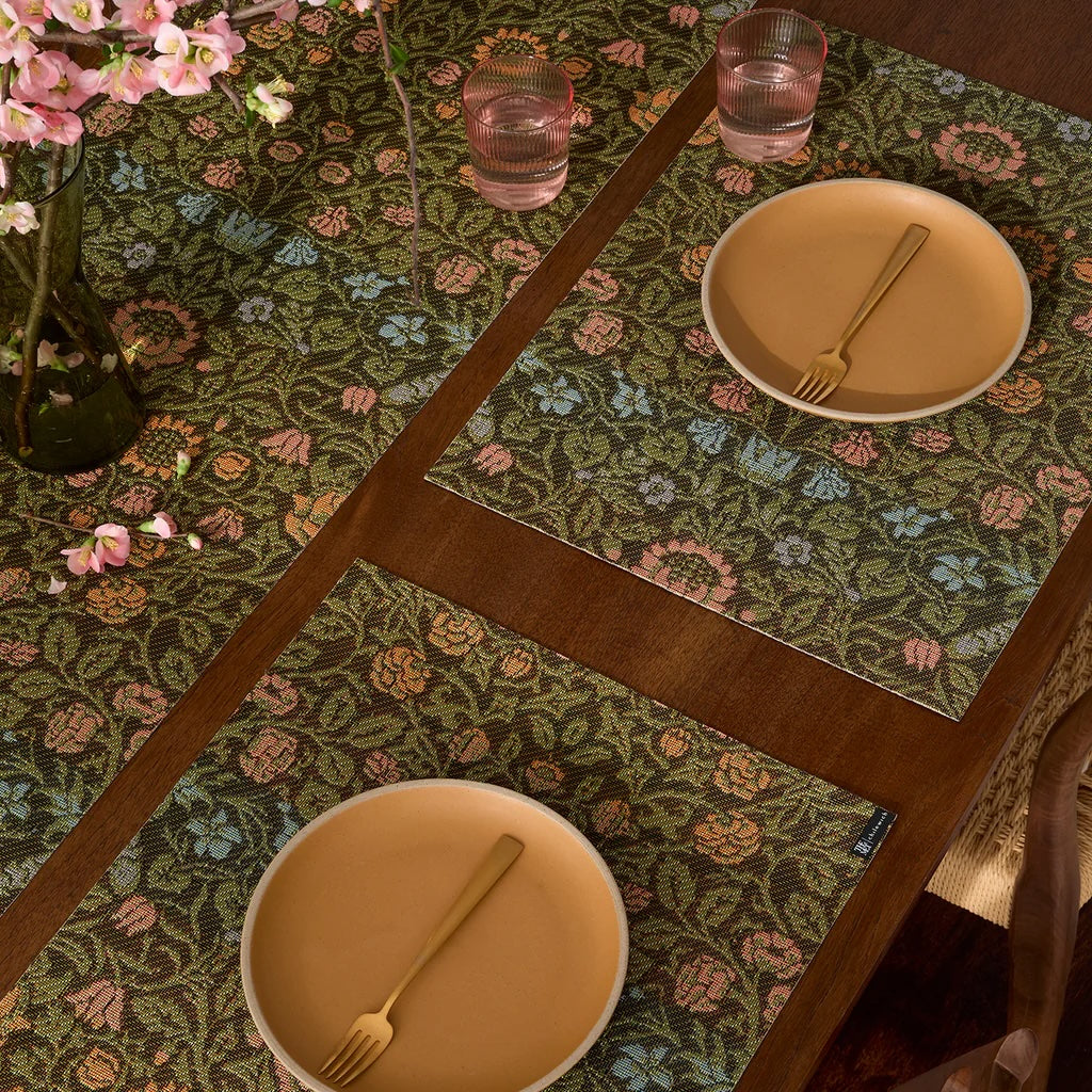 William Morris Placemat | Dark Multi - Chilewich LLC - bluecashew kitchen homestead