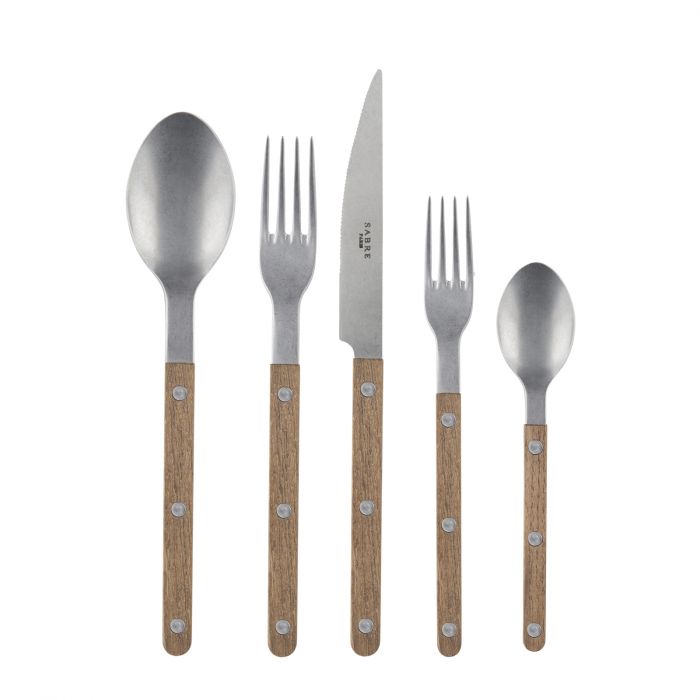 Sabre Bistrot Vintage Teak 5pp - sabre - Bluecashew Kitchen Homestead