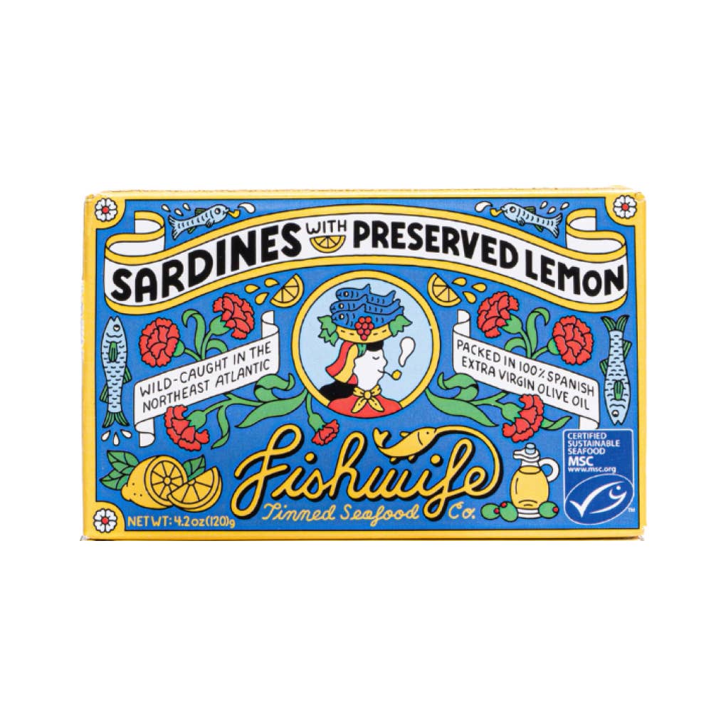 Sardines with Preserved Lemon - Fishwife - Bluecashew Kitchen Homestead