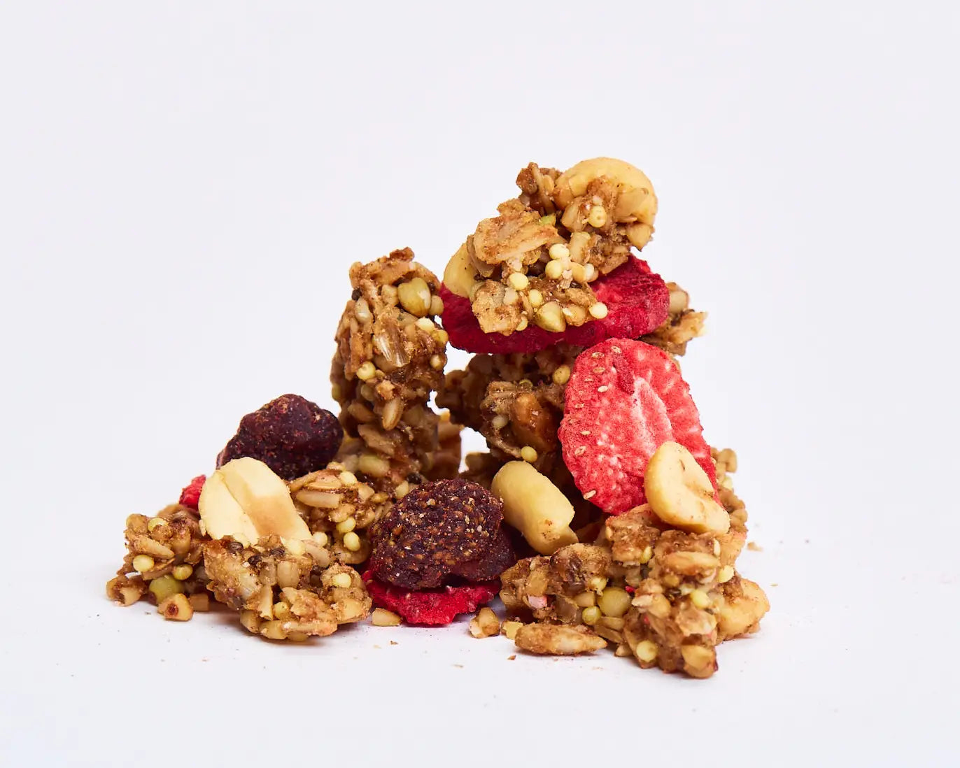 Strawberry + Salty Peanut Granola - Sweet Deliverance - Bluecashew Kitchen Homestead