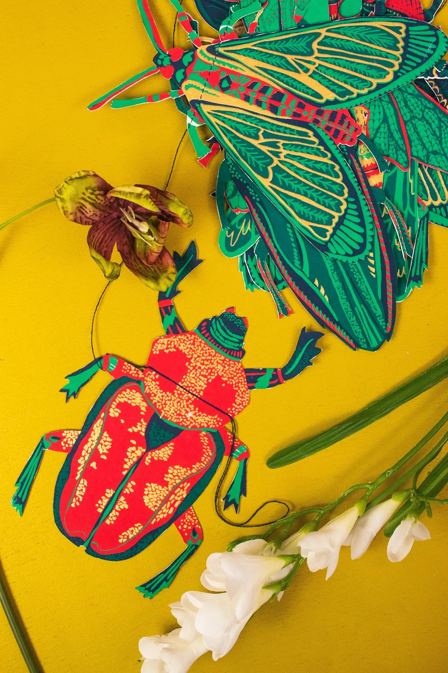 Insect Garland - east end press - Bluecashew Kitchen Homestead