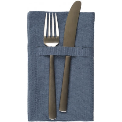 Dinner Napkin Set of 4 | Grey Blue - The Organic Company - Bluecashew Kitchen Homestead