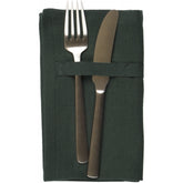 Dinner Napkin Set of 4 | Dark Green - The Organic Company - Bluecashew Kitchen Homestead