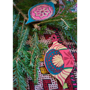 Wooden Bauble Decorations - east end press - Bluecashew Kitchen Homestead
