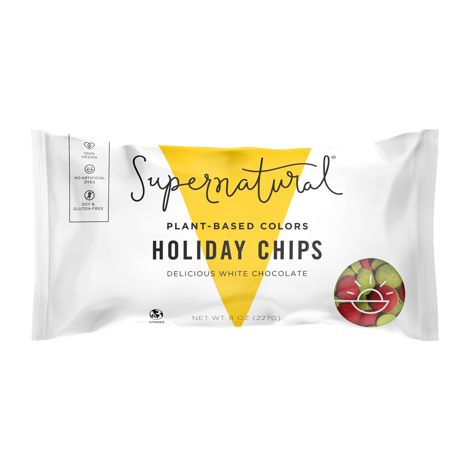 Dye-Free Holiday Baking Chips - Supernatural - Bluecashew Kitchen Homestead