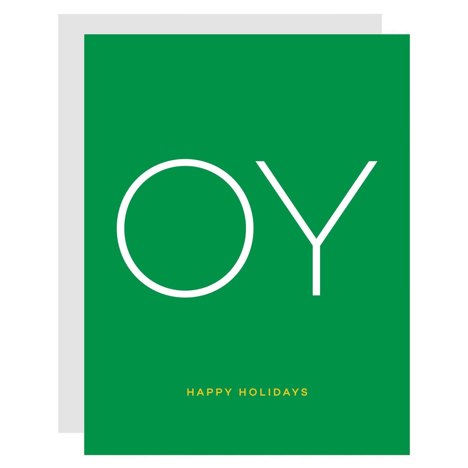 OY Happy Holidays Card - Carla Cards - Bluecashew Kitchen Homestead