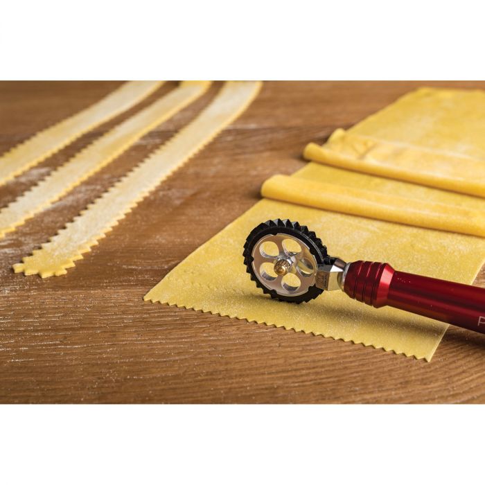 Marcato Atlas Pasta Pastry Dough Cutter Crimper Wheel | Red - Harold Import Company - Bluecashew Kitchen Homestead