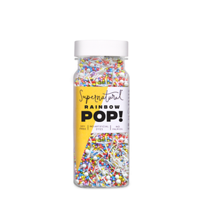 Dye-Free Rainbow Pop! Nonpareil Sprinkles - Supernatural, Inc -bluecashew kitchen homestead