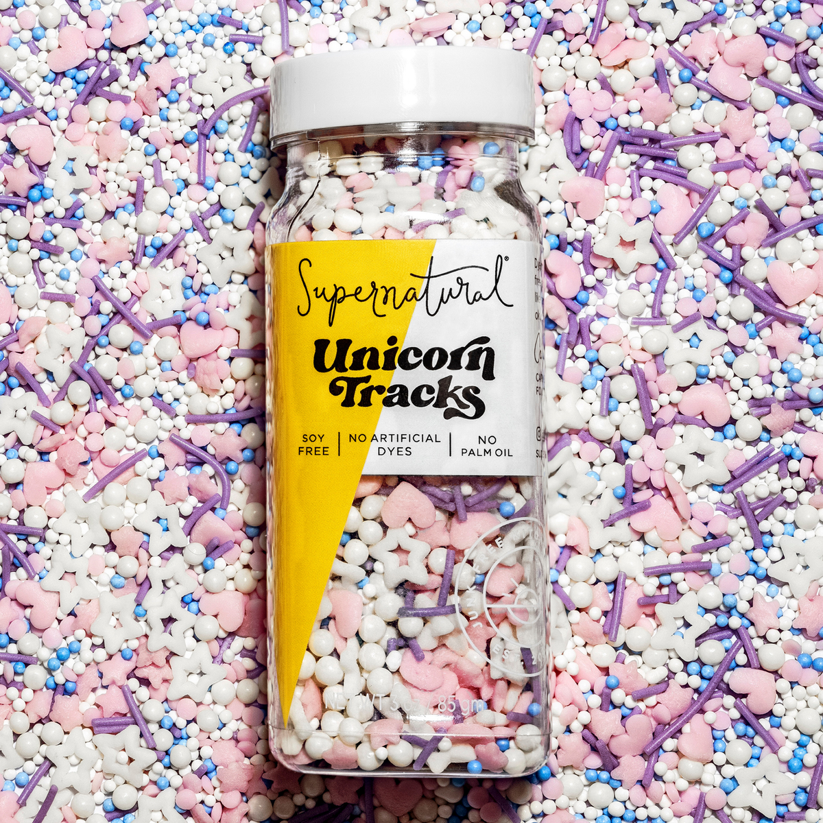 Dye-Free Unicorn Sprinkles - Supernatural, Inc -bluecashew kitchen homestead
