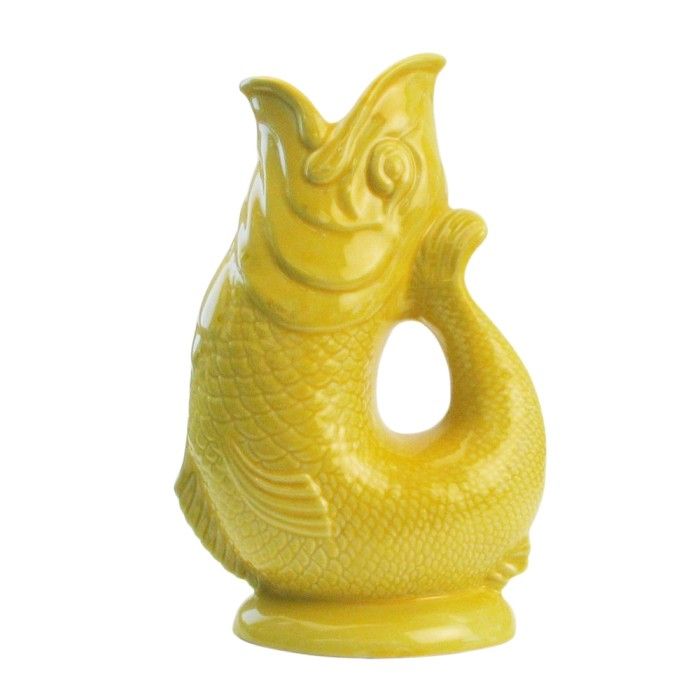 WADE Ceramics Gluggle Jug, 10" Yellow - WADE Ceramics -bluecashew kitchen homestead