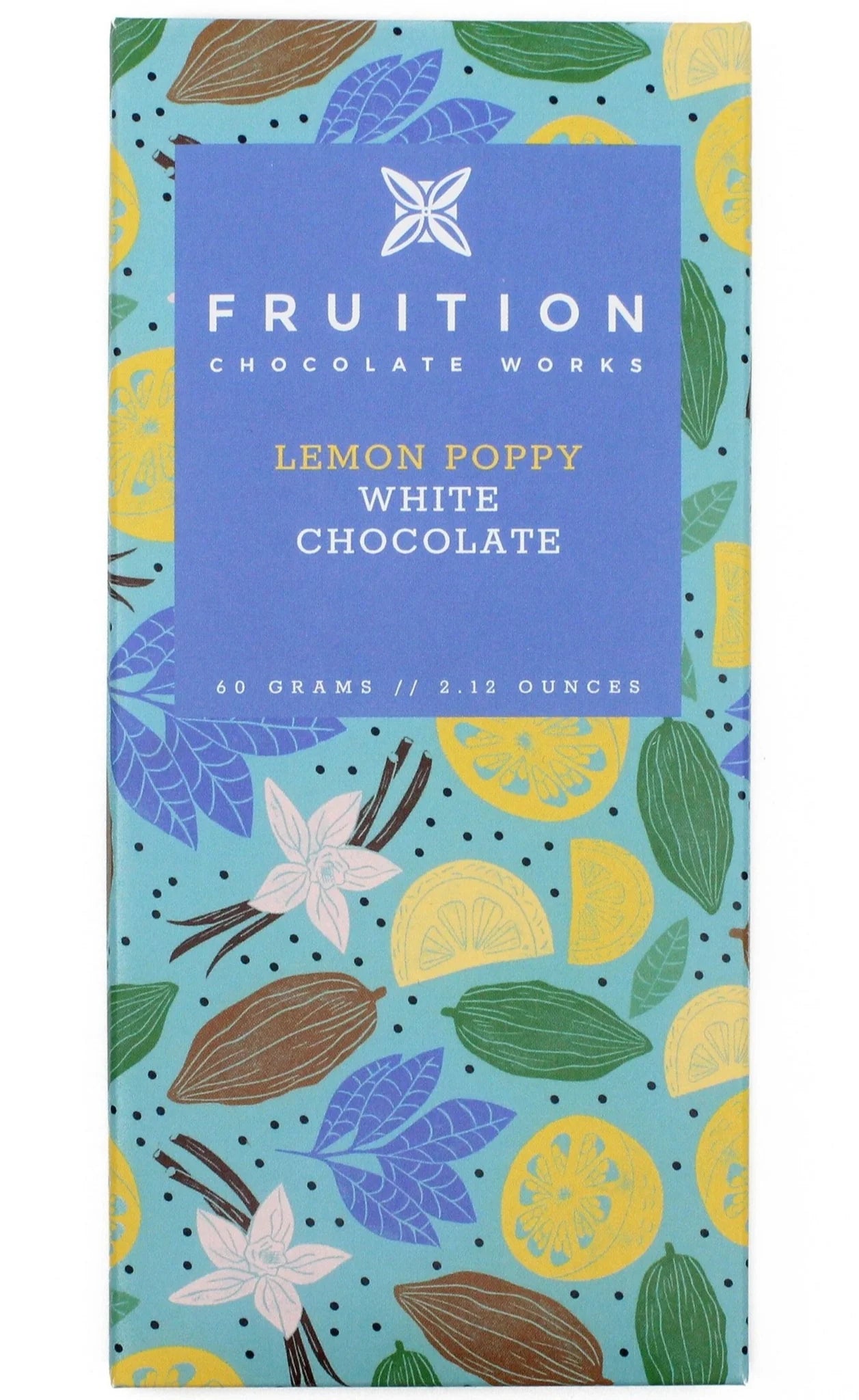 Lemon Poppy White Chocolate Bar - Fruition Chocolate Inc. - Bluecashew Kitchen Homestead