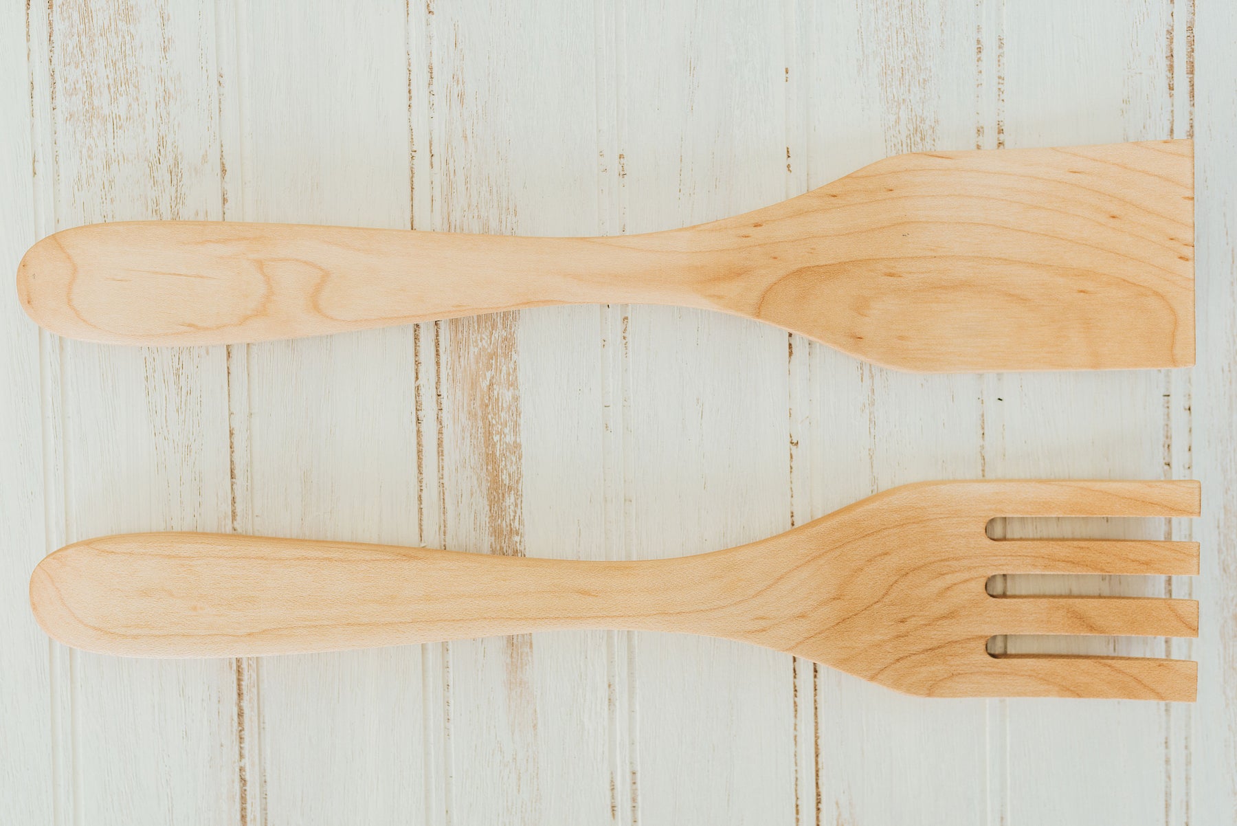 Maple Salad Servers - Holland Bowl Mill - Bluecashew Kitchen Homestead