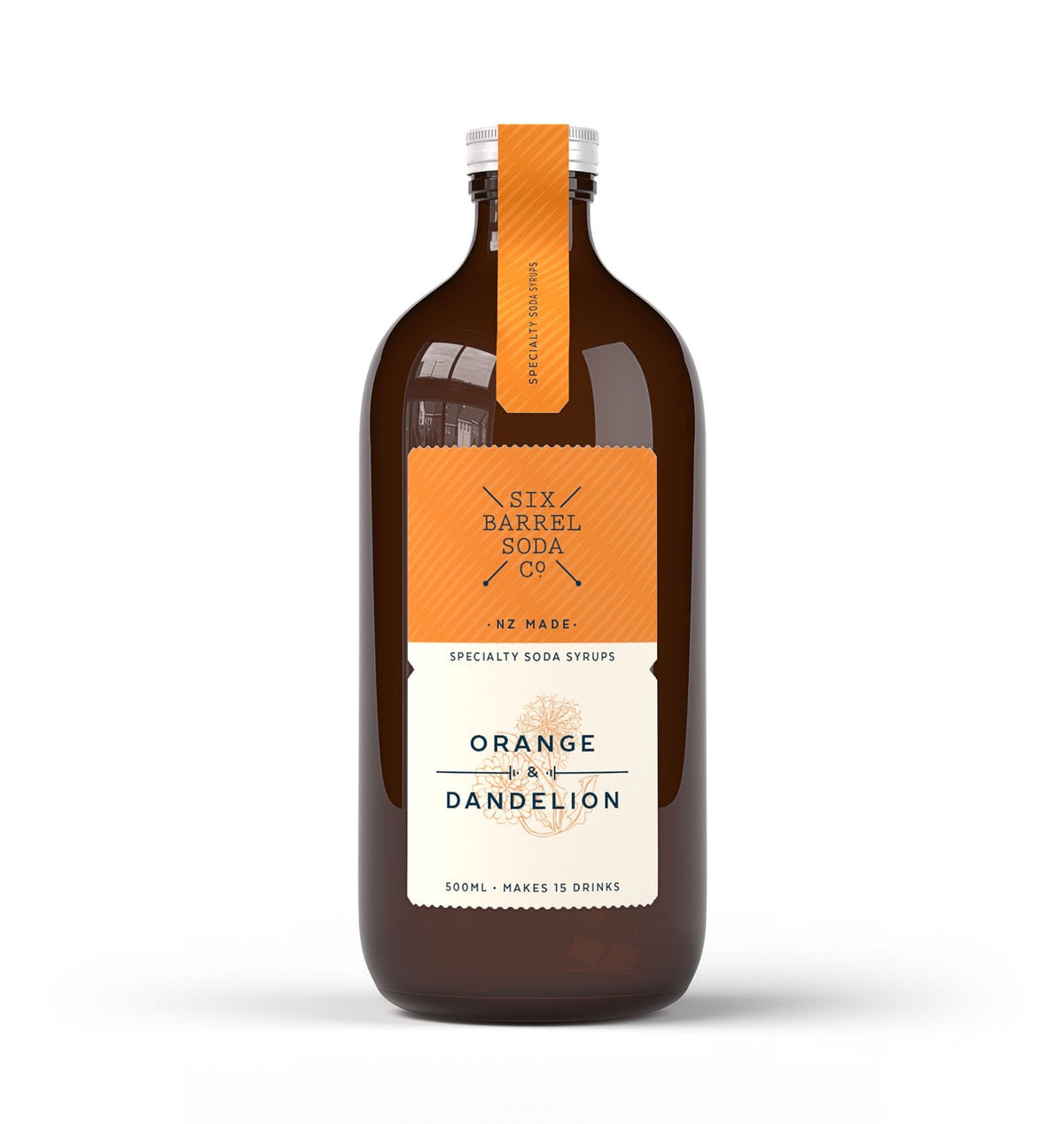 Orange & Dandelion Soda Syrup - Six Barrel Soda Co. -bluecashew kitchen homestead