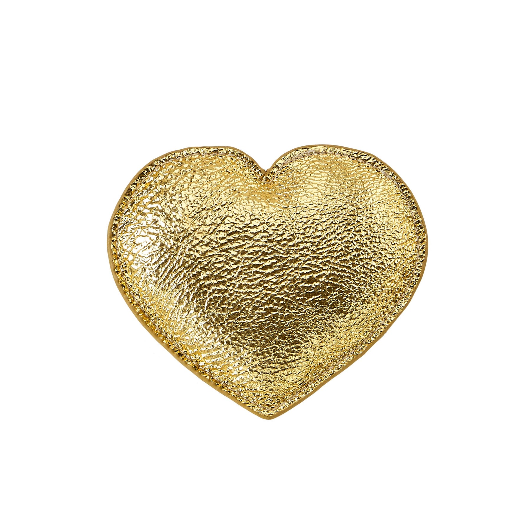 Heart Paperweight | Gold Leather - graphic image - Bluecashew Kitchen Homestead