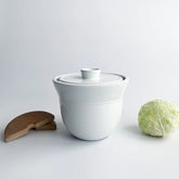 Fermentation Jar 4qt | Classic White - sarah kersten studio - Bluecashew Kitchen Homestead