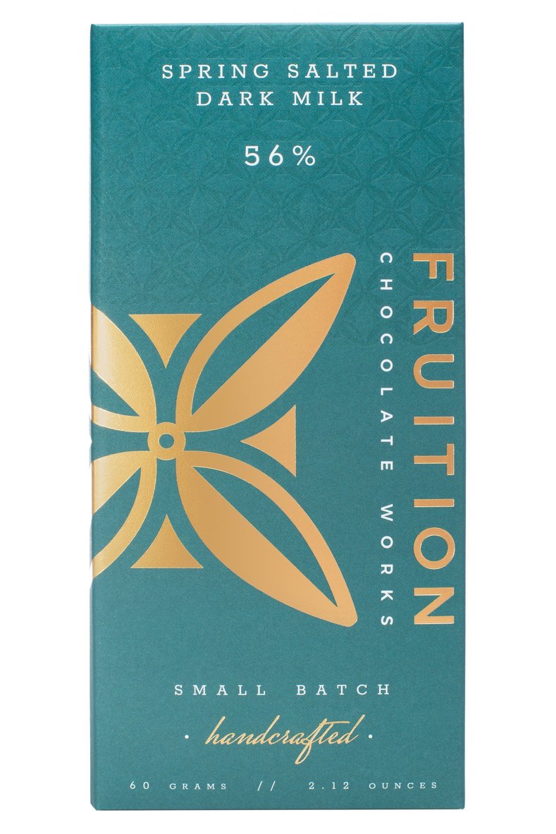 Fruition Spring Salted 56% Chocolate Bar - Fruition Chocolate Inc. -bluecashew kitchen homestead