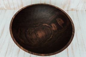 15" Walnut Bowl with Bee's Oil Finish - Holland Bowl Mill - Bluecashew Kitchen Homestead