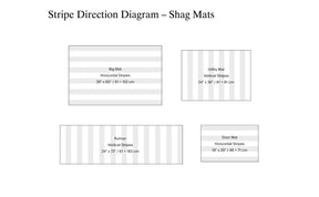 Fade Stripe Shag Doormat | Lagoon - Chilewich LLC - Bluecashew Kitchen Homestead